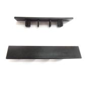 Capuchons d'extrémité pour terrasse, noir, paquet de 20