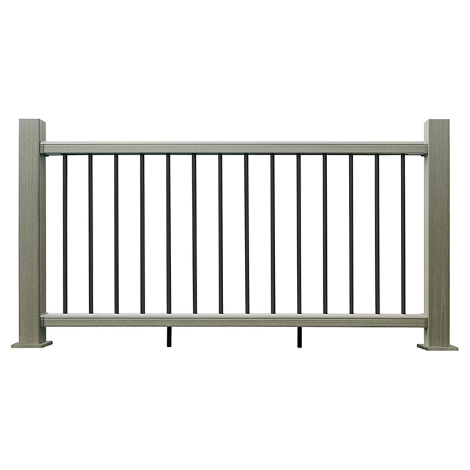 LEADVISION Hybrid Railing Section 36'' x 72'' Composite Mirage