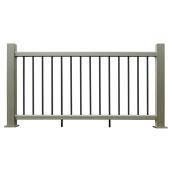 Section de rampe hybride, 36'' x 72'', composite, gris mirage