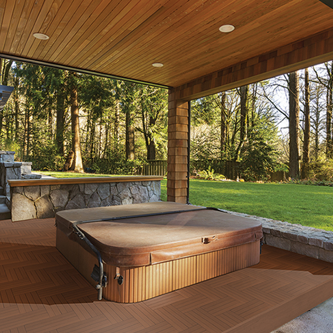 Outward Edge - 12" x 24'' - 2-Pack - Teak