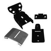 Ensemble de support de montage pour rampe d'escalier, noir, 8/pqt