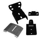 Ensemble de support de montage pour rampe droite, noir, 8/pqt