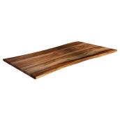 Laminated Acacia Island Top - Natural Finish