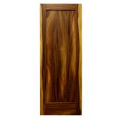 Leadvision Door 1-Panel Natural Acacia Interior Slab - Rustic Style - 30-in W x 80-in H x 1 3/8-in T