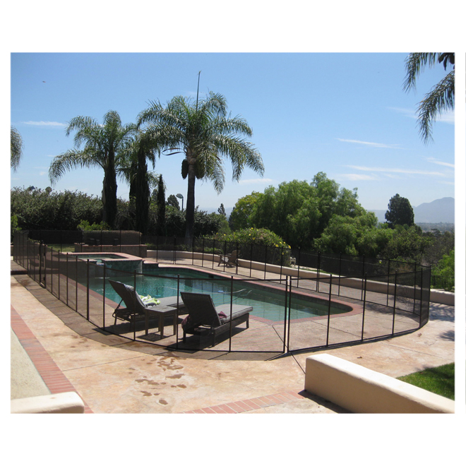 Pabin Inc Clôture de piscine extérieure avec barrière en filet amovible,  pour piscines creusées, jardin et patio, noir et Commentaires - Wayfair  Canada