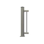 Outdoor Post - 49" - Composite - Rustic - Light Grey