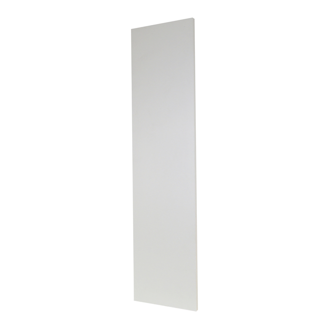 Porte d'armoire Cubik en mélamine blanche 12 x 48 po