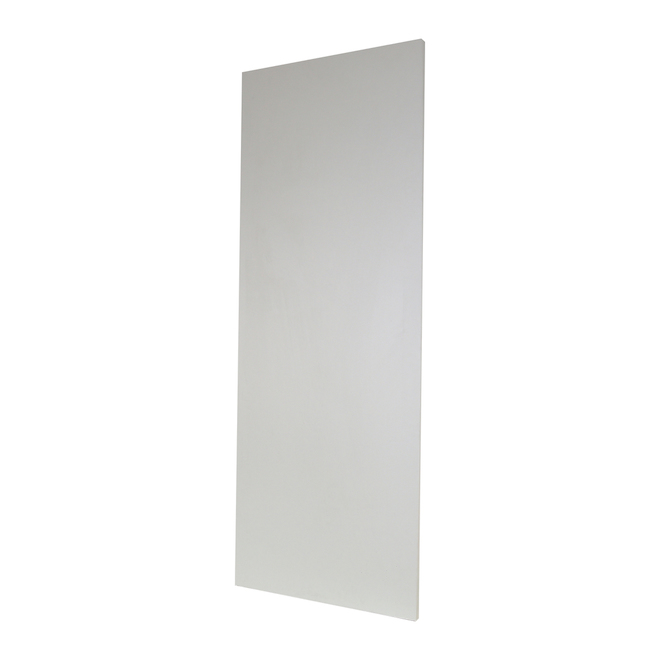 Porte d'armoire Cubik en mélamine blanche 18 x 48 po