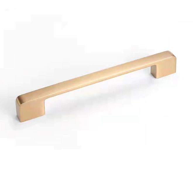 Cubik 5.31-in x 0.44-in Brushed Brass Bar Contemporary Cabinet Handle (1-Pack)