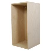 Cubik 15-in W x 30-in H x 14.75-in D Wood Veneer Cabinet with Back Panel