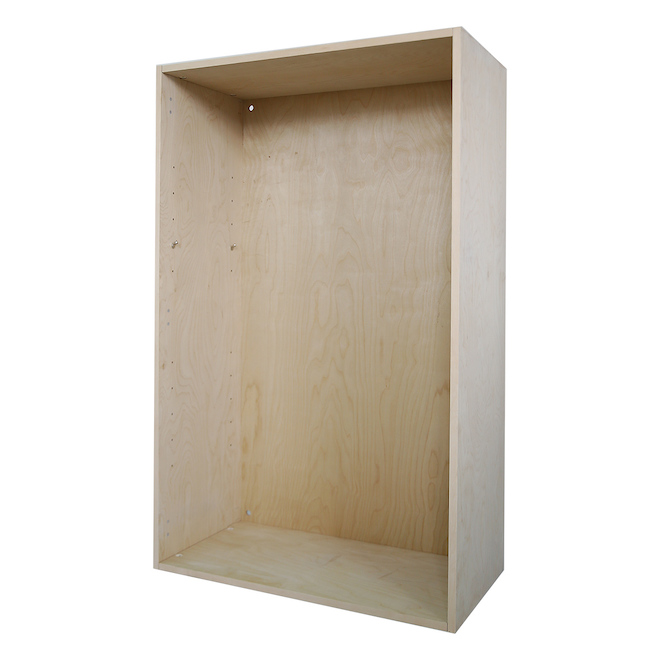 Armoire Cubik 30 x 48 x 14,75 po en placage de bois avec panneau arrière