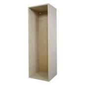 Cubik 15-in W x 48-in H x 14.75-in D Wood Veneer Cabinet with Back Panel