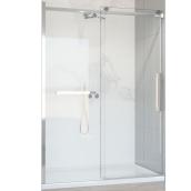 allen + roth Clear Glass Sliding Alcove Shower Door with Chrome Hardware 60-in