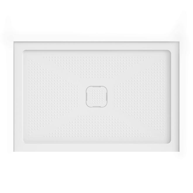 allen + roth Hera Pro 40 x 32-in White Acrylic Anti-slip Rectangle Shower Base