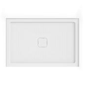 Base de douche rectangulaire antidérapante en acrylique blanc Hera Pro par allen + roth 40 x 32 po