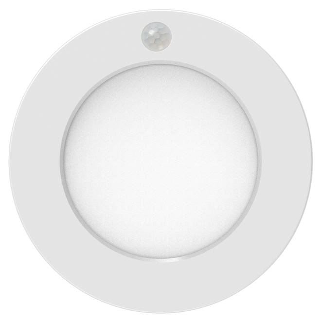 RONA Recessed LED Round Light of 4-in 10W with Motion Sensor - White