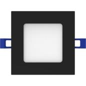 VALU+ Recessed LED Square Light of 4-in 9W Dimmable - Black