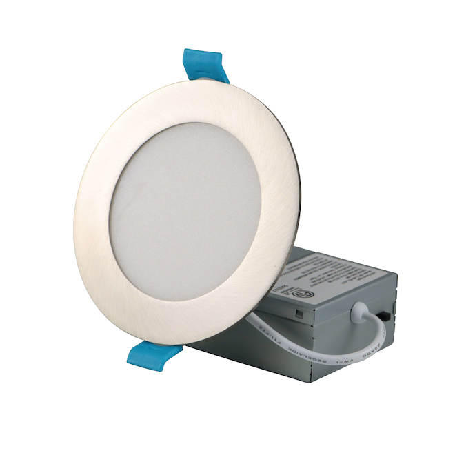 VALU+ Recessed LED Round Light of 4-in 9W Dimmable - Chrome