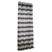 Semi-Sheer Curtain - Vertigo - Striped - Dark Grey
