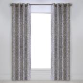 Legacy Kashmir Distressed F Linen Grommet Curtain 50 In. x 84 In. Paisley