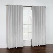 Commonwealth Gladstone Light Filtering Grommet Curtain Panel 52-in x 84-in - Silver