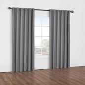 Baxter Blackout Insulated Curtain - 52-in x 95-in - Silver