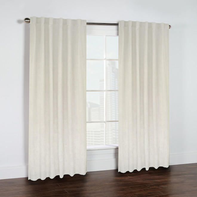 Commonwealth Gladstone Light Filtering Grommet Curtain Panel 52-in x 84-in - Off White