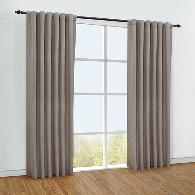 Image of Commonwealth | Mulberry Light-Filtering Back Tab Curtain - Polyester - 54-In X 84-In - Blush | Rona