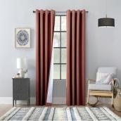 Commonwealth Solstice Insulated and Blackout Single Curtain Panel 52-in x 84-in - Brick