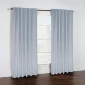 Commonwealth Gladstone Light Filtering Back Tab Curtain Panel 52-in x 84-in - Blue
