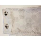 Commonwealth Honeycomb Grommet Curtain Panel 52-in x 84-in - Silver