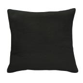 Signature Square 18-in Black Rabbit Faux Fur Cushions - 2/Pack