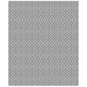 Cam Living Greenfield Interior Rug - 5-ft x 7-ft - Cotton - Grey and Charcoal - Arabic Pattern