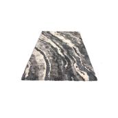 Cam Living Lotus Interior Rug - 5-ft x 7-ft - Polyester - Blue, Grey and White - Marble Pattern