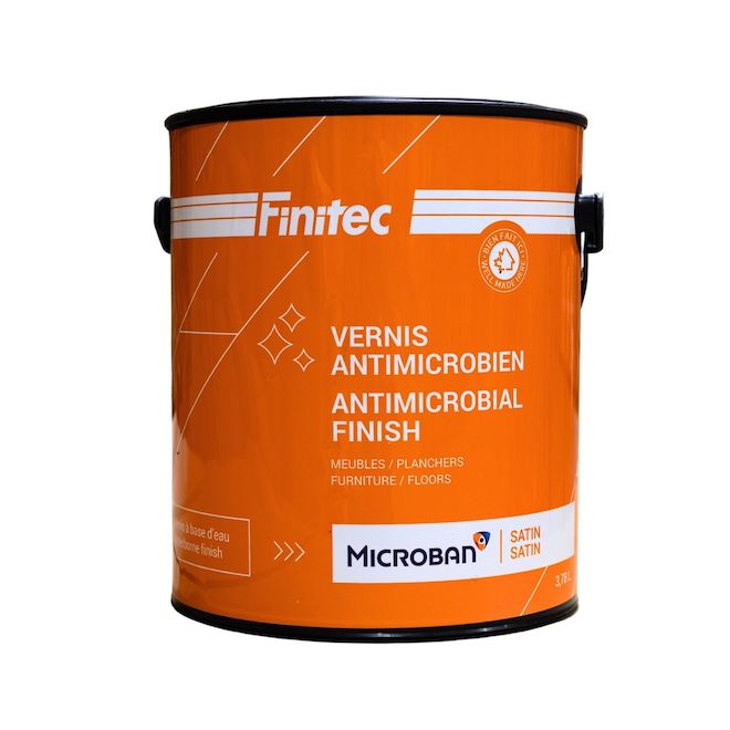 Finitec Antimicrobial Varnish Water Base Semi-Gloss 3.78 L