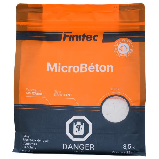 Peinture à béton d'intérieur MicroBéton de Finitec 3.5 Kg - blanc satiné