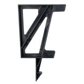 Hopkins Heavy-Duty Bench Bracket - Black - Polyethylene - 1-Pack