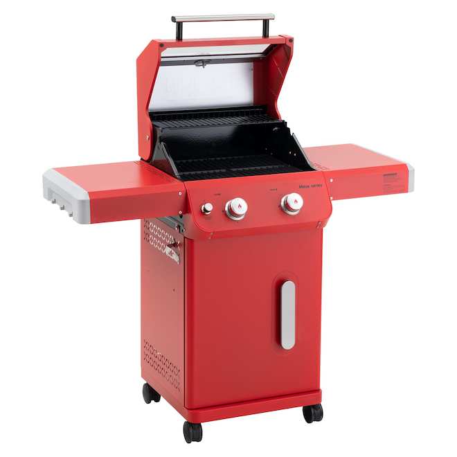 Gril au gaz propane Mesa de Monument Grills 2 brûleurs 24 000 BTU, rouge