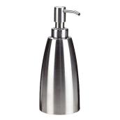 InterDesign Forma Pump Soap Dispenser - 3 1/2-in dia x 7 3/4-in H - Stainless Steel - Brushed Steel