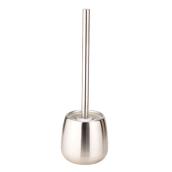 InterDesign Forma Toilet Brush with Holder - Silver - Stainless Steel - 18/8-in Base dia