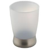 Lusso Bathroom Tumbler - Frosted/Brushed Steel