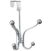 InterDesign York Lyra Quad Hook - Metal - Chrome - 4 1/2-in H x 8 1/2-in D x 5 1/2-in W