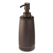 InterDesign Cameo Pump Soap Dispenser - 2 3/4-in dia x 4-in H - Bronze - Metal - Non-Skid Foam Base