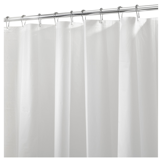 Interdesign Shower Curtain Liner 100, Frosted Shower Curtain Liner
