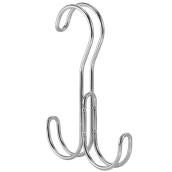 iDesign Classico Rod Hook with 2 Hooks in Chrome Metal