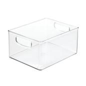 iDesign Linus Refrigerator and Freezer Clear Storage Bin of 5 x 8 x 10-in