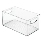 iDesign Kitchen Binz Refrigerator and Freezer Clear Storage Bin of 5 x 6 x 10-in