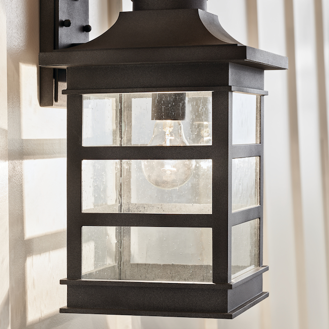 Kichler Outdoor 1-Light Rustic Wall Sconce - Zinc - 60W - 16.25-in