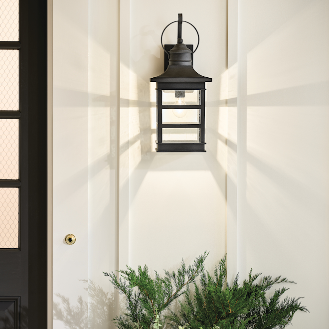 Kichler Outdoor 1-Light Rustic Wall Sconce - Zinc - 60W - 16.25-in