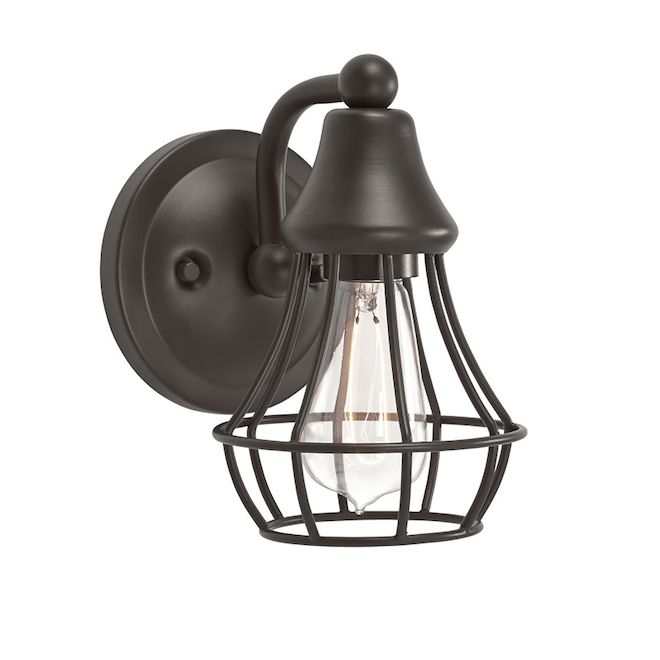 Kichler Bayley 7.75-in x 7-in 60 W Old Bronze Wall Sconce